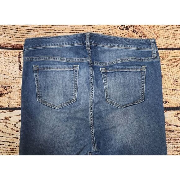 Torrid Premium Jeggings Distressed Jeans Size 12 Blue Stretch Comfort Pants - Picture 7 of 9